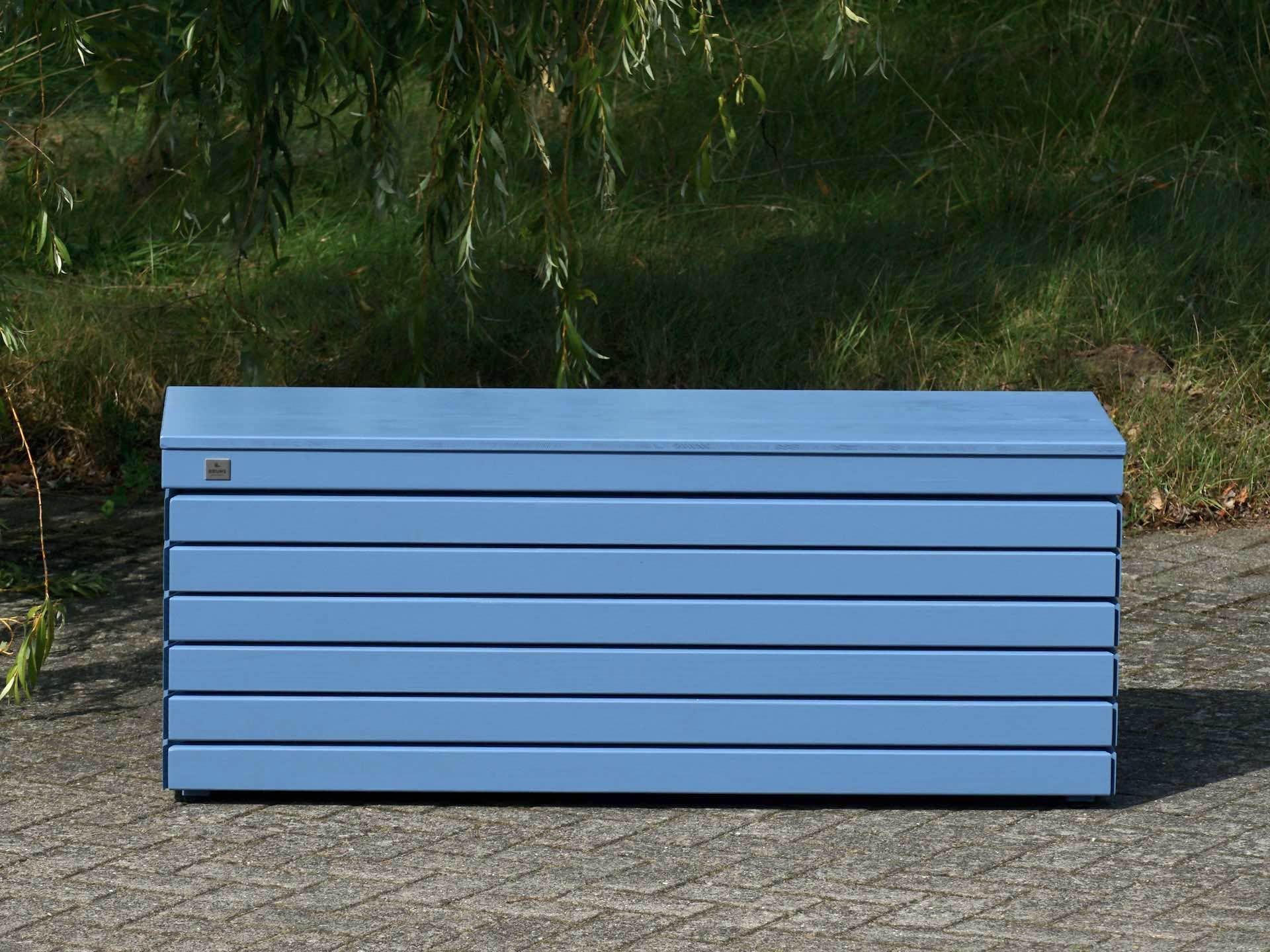 Gartenbox frontal – moderne Optik mit präziser Verarbeitung	